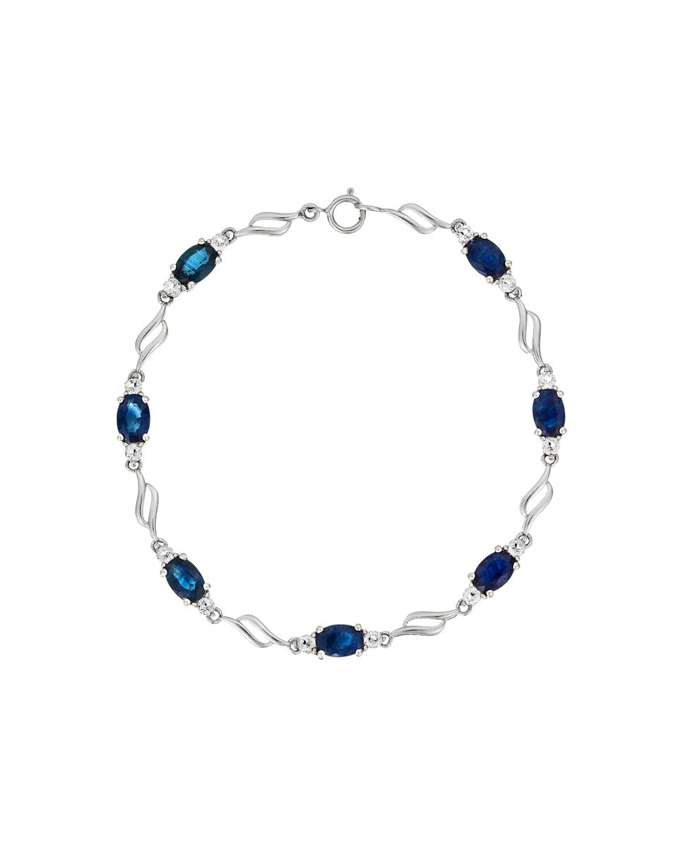 Imagen 0 de Pulsera "Beni" White Topaze 5,68/14 Saphir 5,68/7