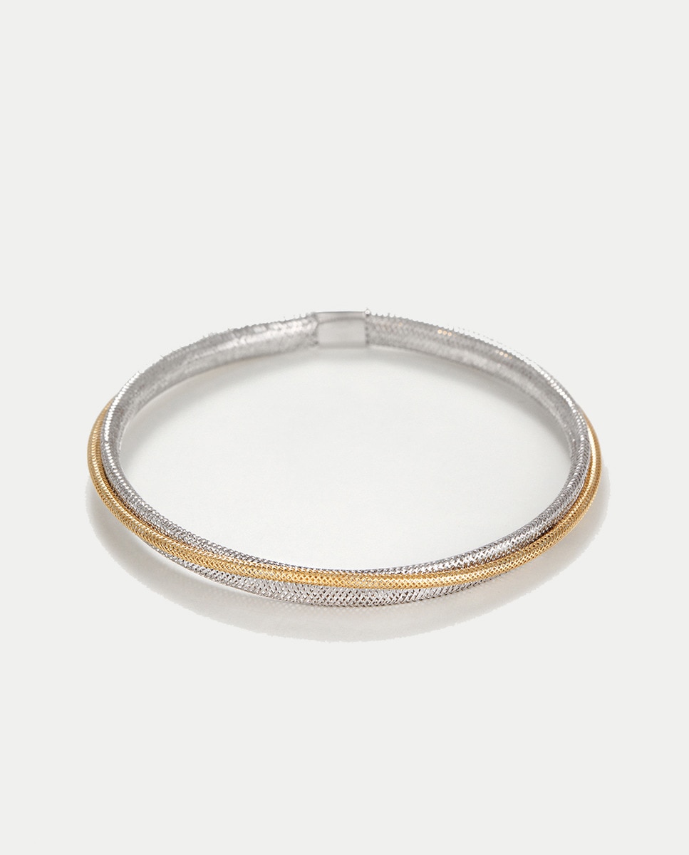Imagen 0 de Pulsera "Matera" Oro bicolor Blanc 375/1000