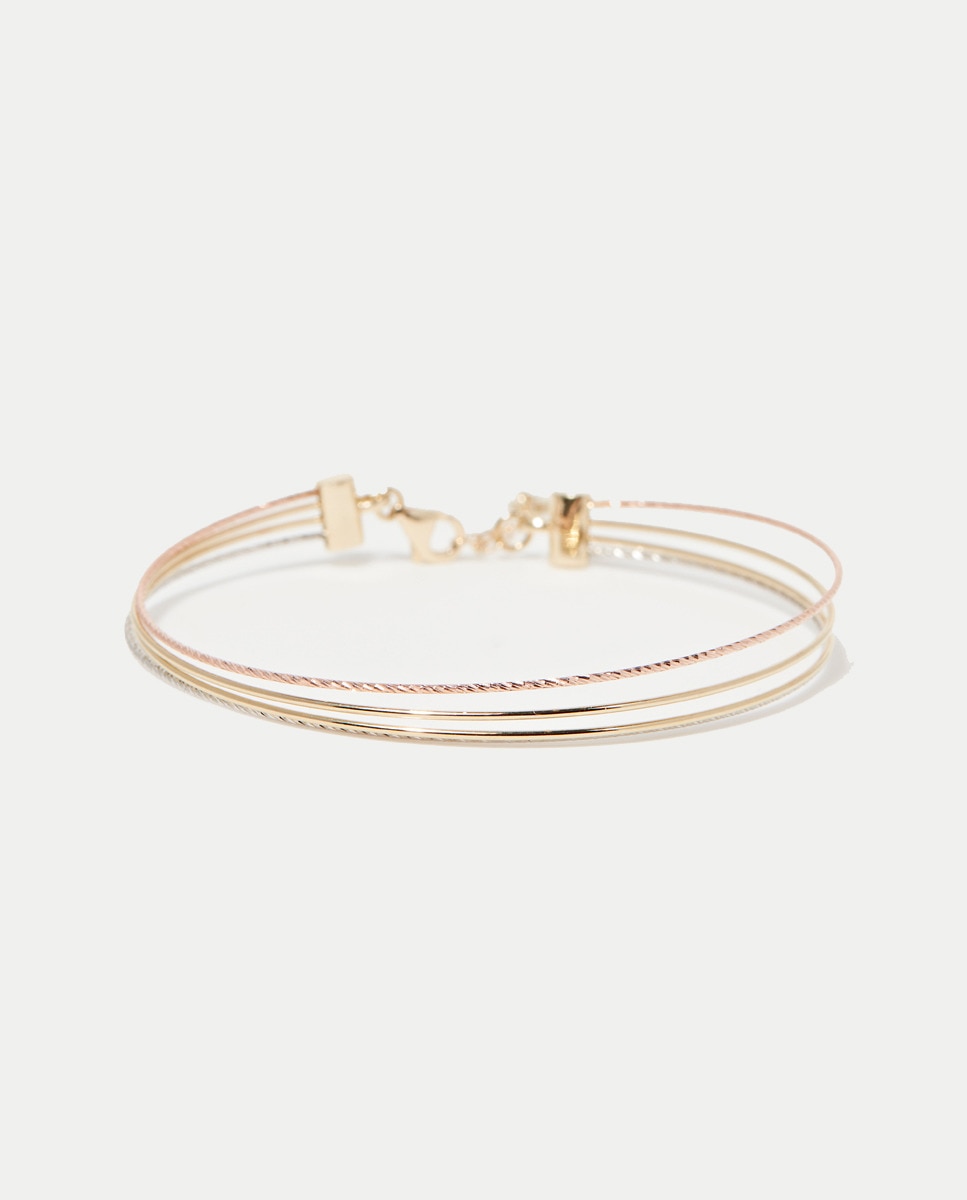 Imagen 0 de Pulsera "Raymond " Oro tricolor 375/1000