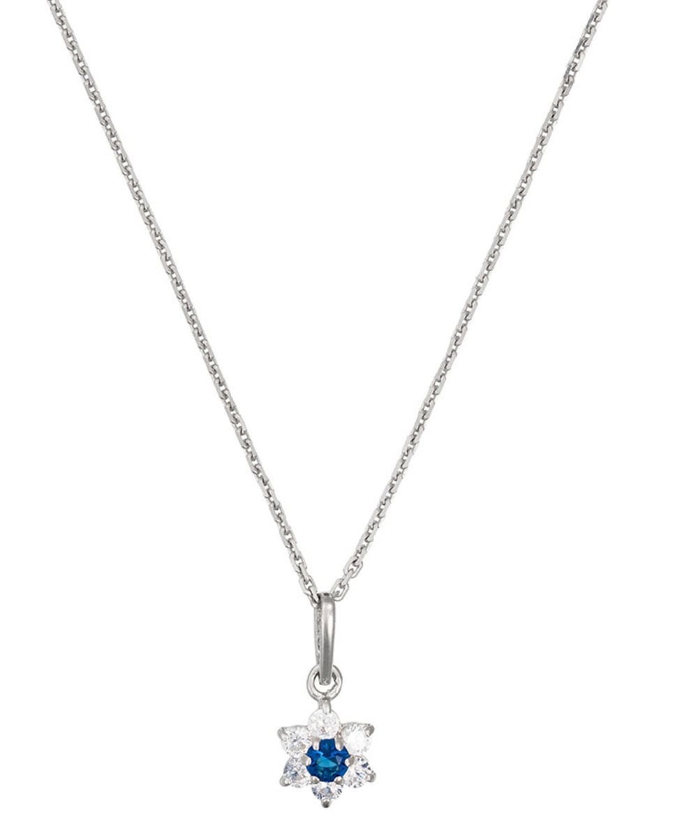Imagen 0 de Colgante "le messager bleu" oro blanco