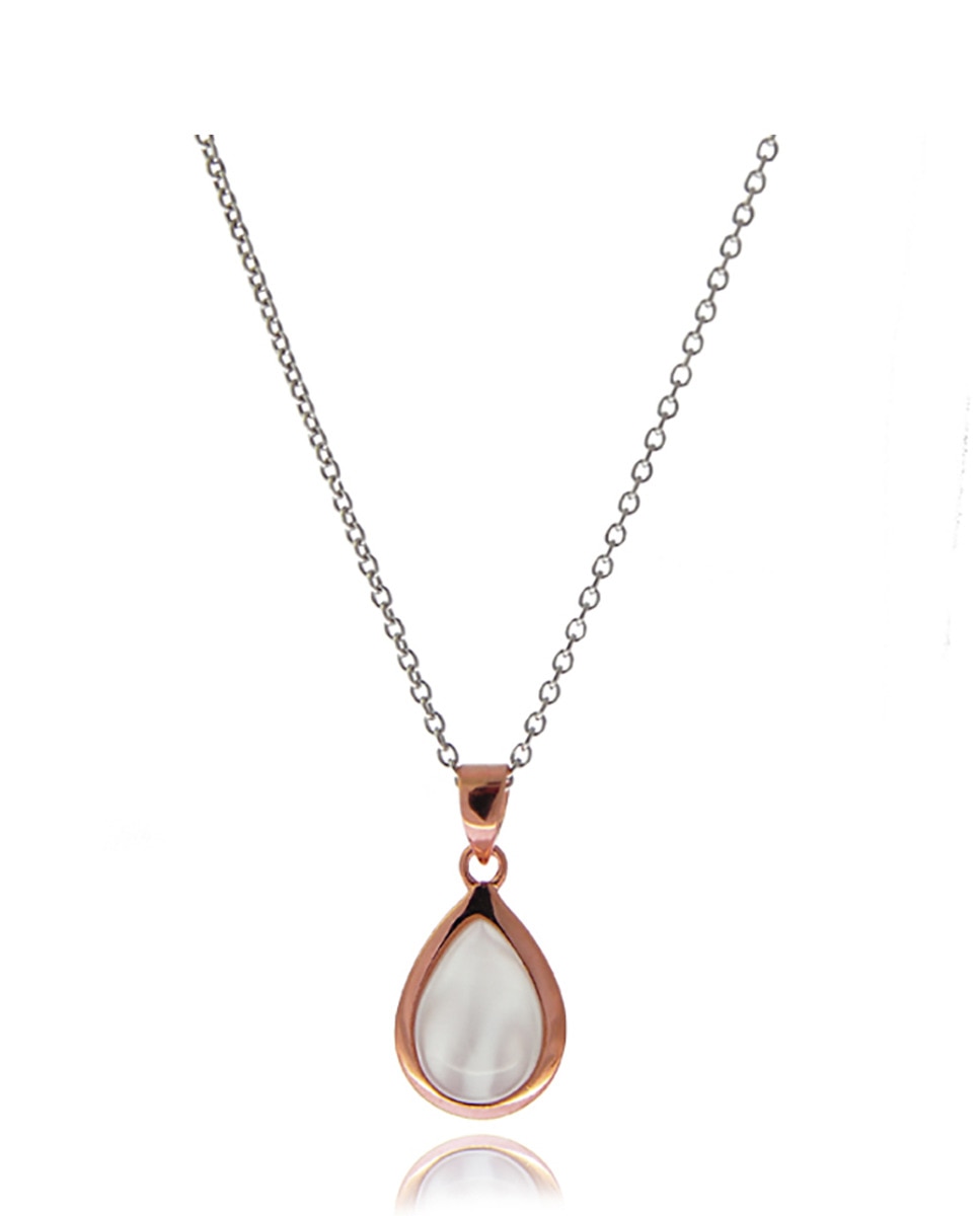 Imagen 0 de Collar plata bañada oro rosa