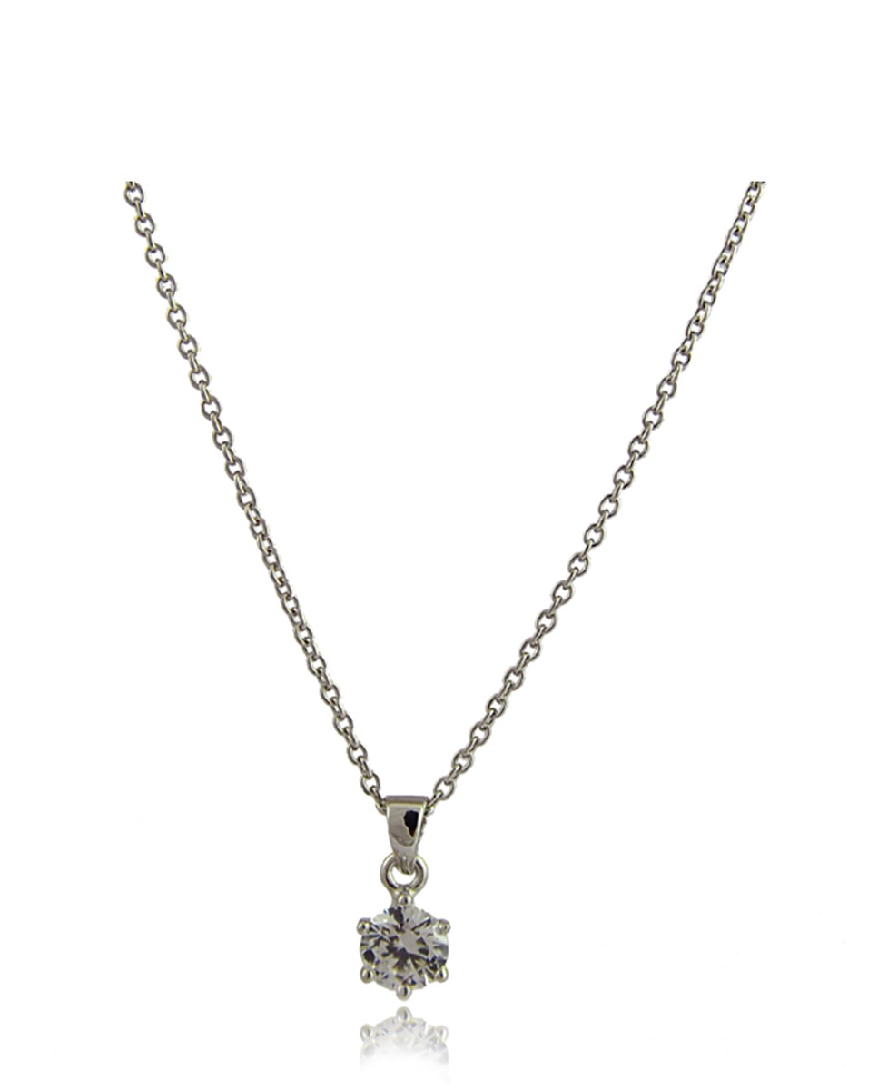 Imagen 0 de Collar plata y circonita 6 mm.