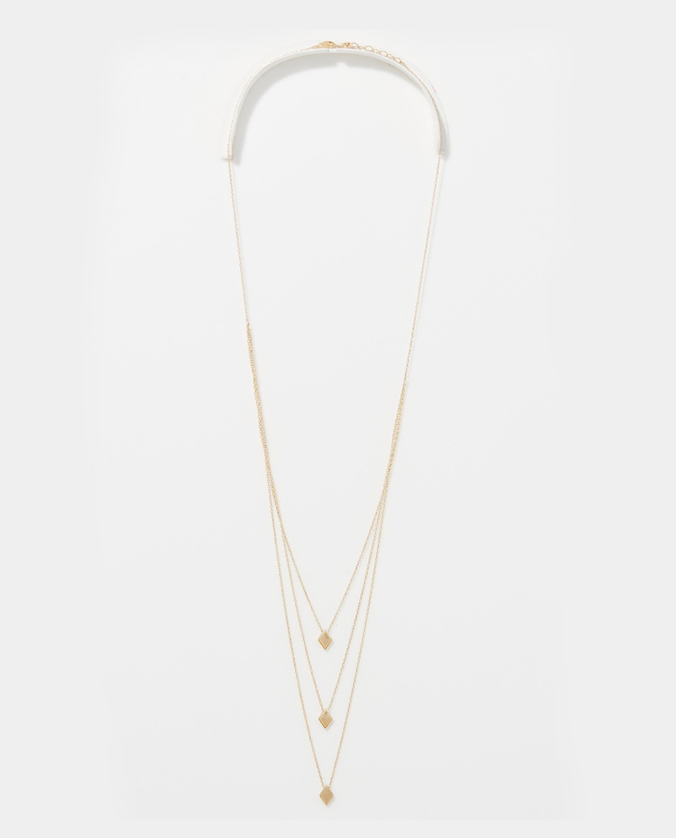 Imagen 0 de Collar Multi rangs "Losange"  Oro amarillo 375/1000