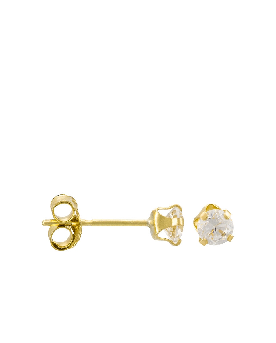 Imagen 0 de Pendientes "Puces" 3 mm oro amarillo