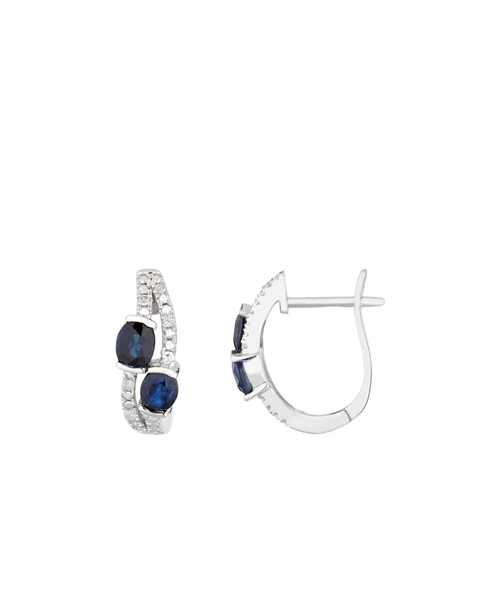 Imagen 0 de Pendientes "Thalassa" D0,06/14 & Saphir 1/4