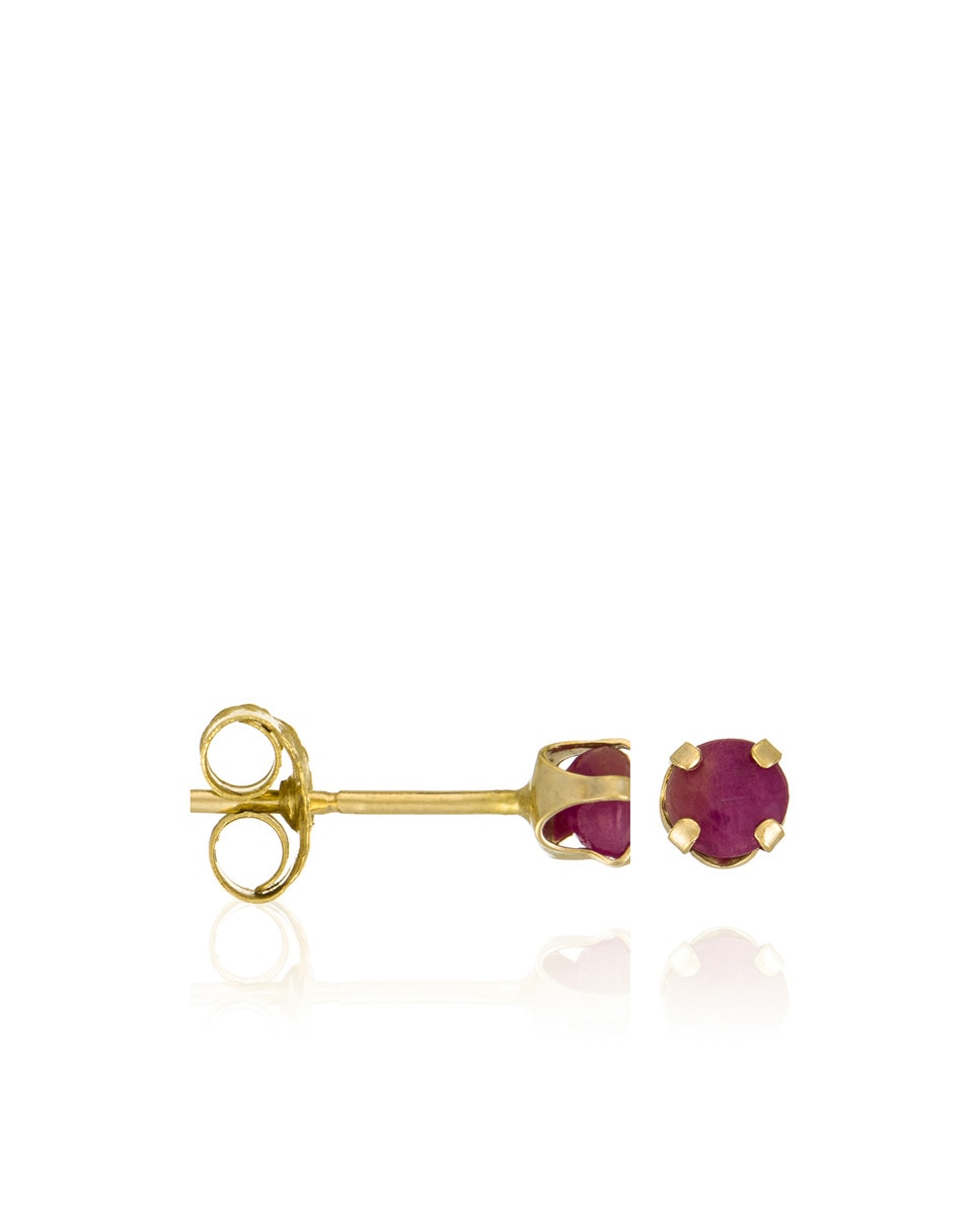 Imagen 0 de Pendientes "Puces rubis 3mm ": 0,17ct/2