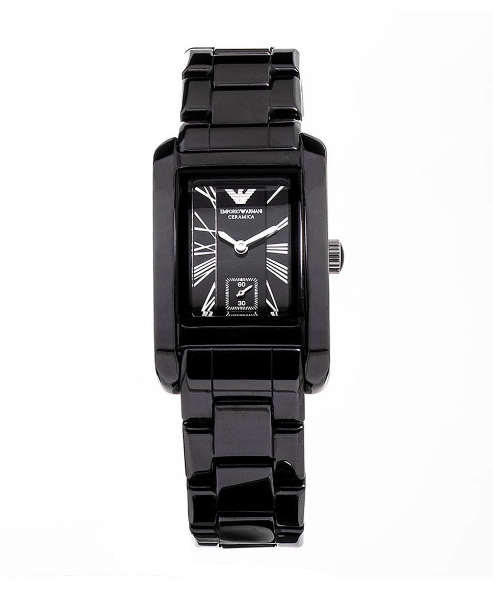 Imagen 0 de Reloj analógico mujer cerámica - negro
