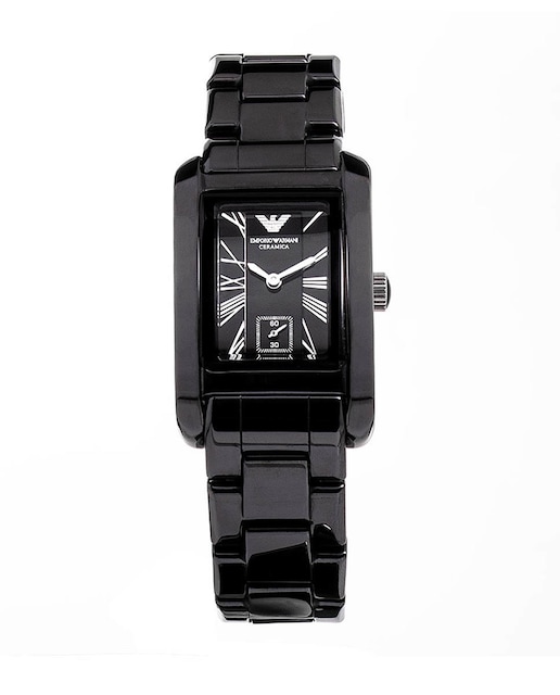 Imagen 0 de Reloj analógico mujer cerámica - negro