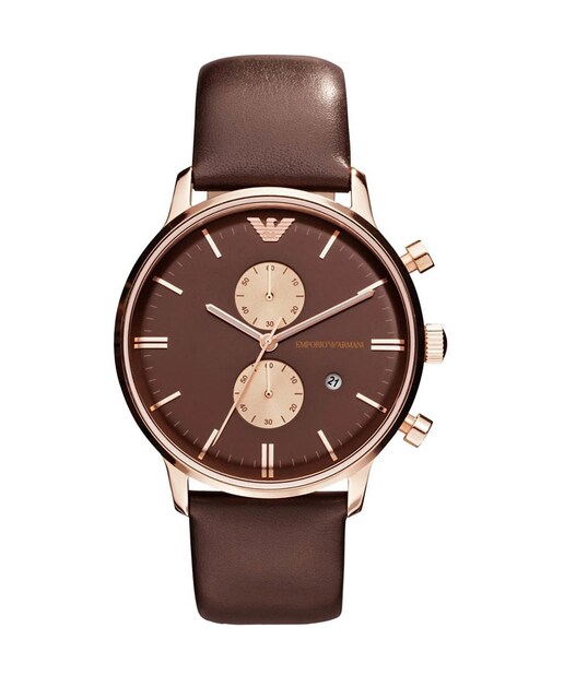 Imagen 0 de Reloj cronógrafo hombre piel - marrón