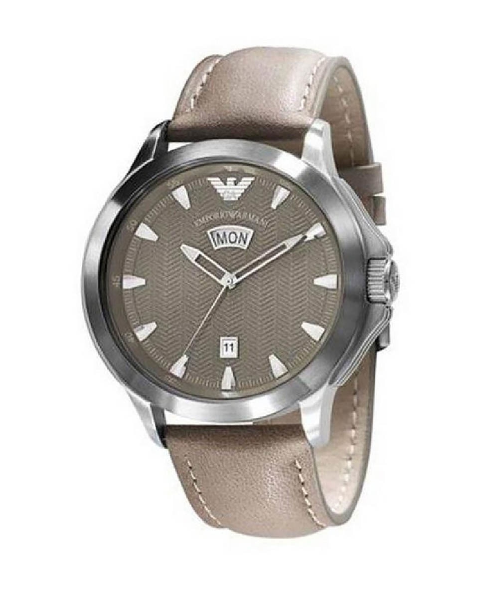 Imagen 0 de Reloj analógico hombre piel - marrón