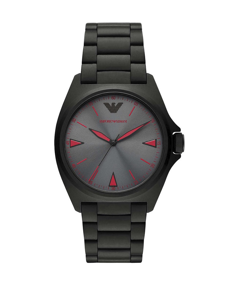 Imagen 0 de Reloj analógico hombre acero - negro