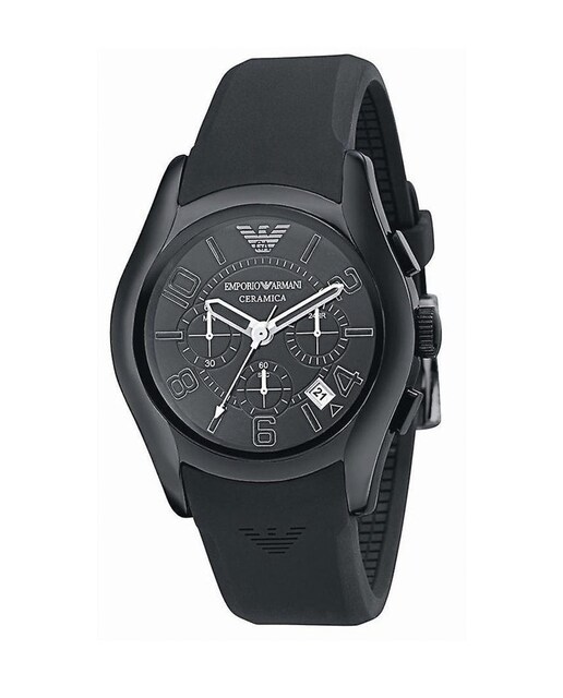 Imagen 0 de Reloj analógico hombre caucho - negro