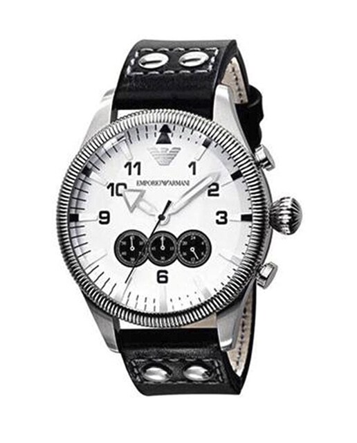 Imagen 0 de Reloj analógico hombre piel - blanco