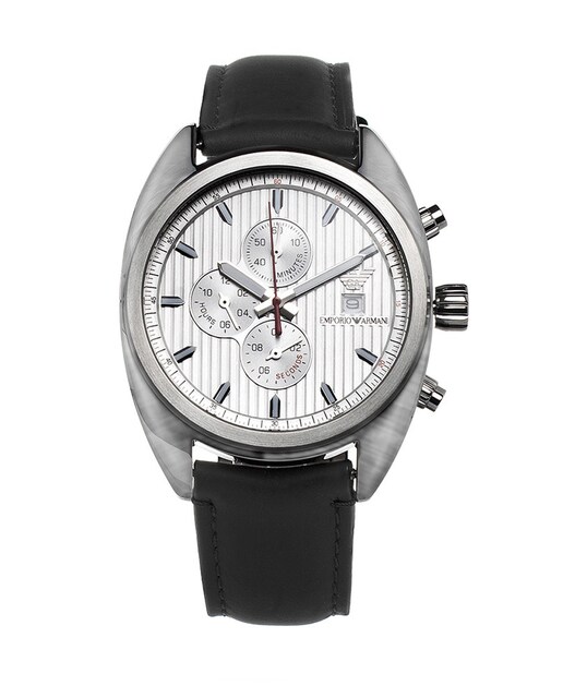 Imagen 0 de Reloj analógico hombre piel - negro