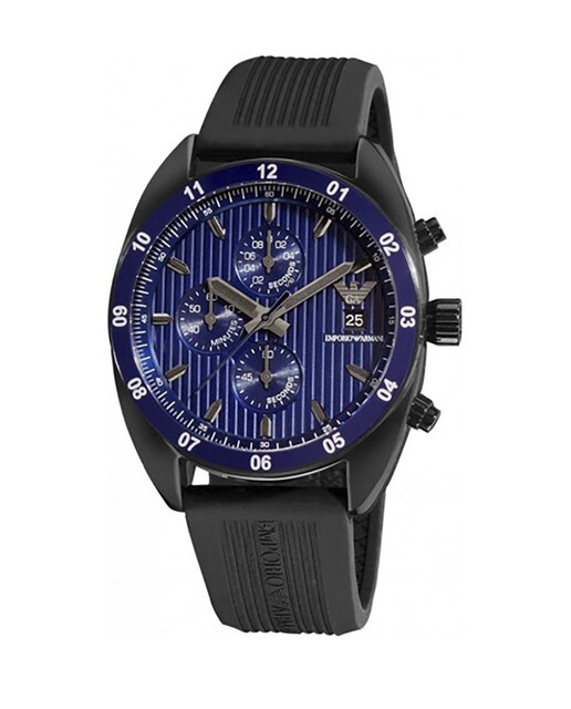 Imagen 0 de Reloj analógico hombre caucho - negro