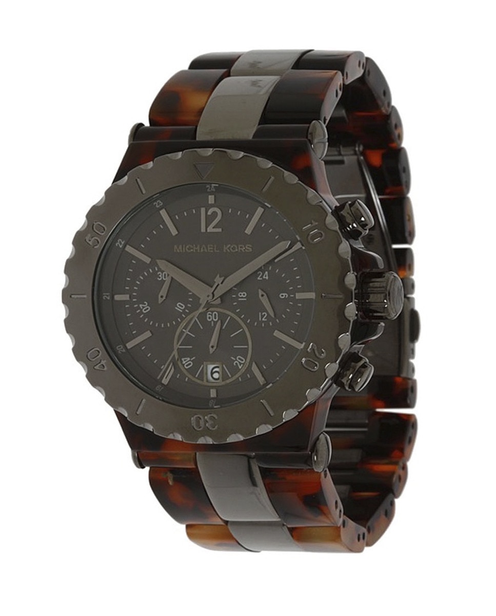 Imagen 0 de Reloj analógico hombre aluminio/policarbonato - marrón/gris