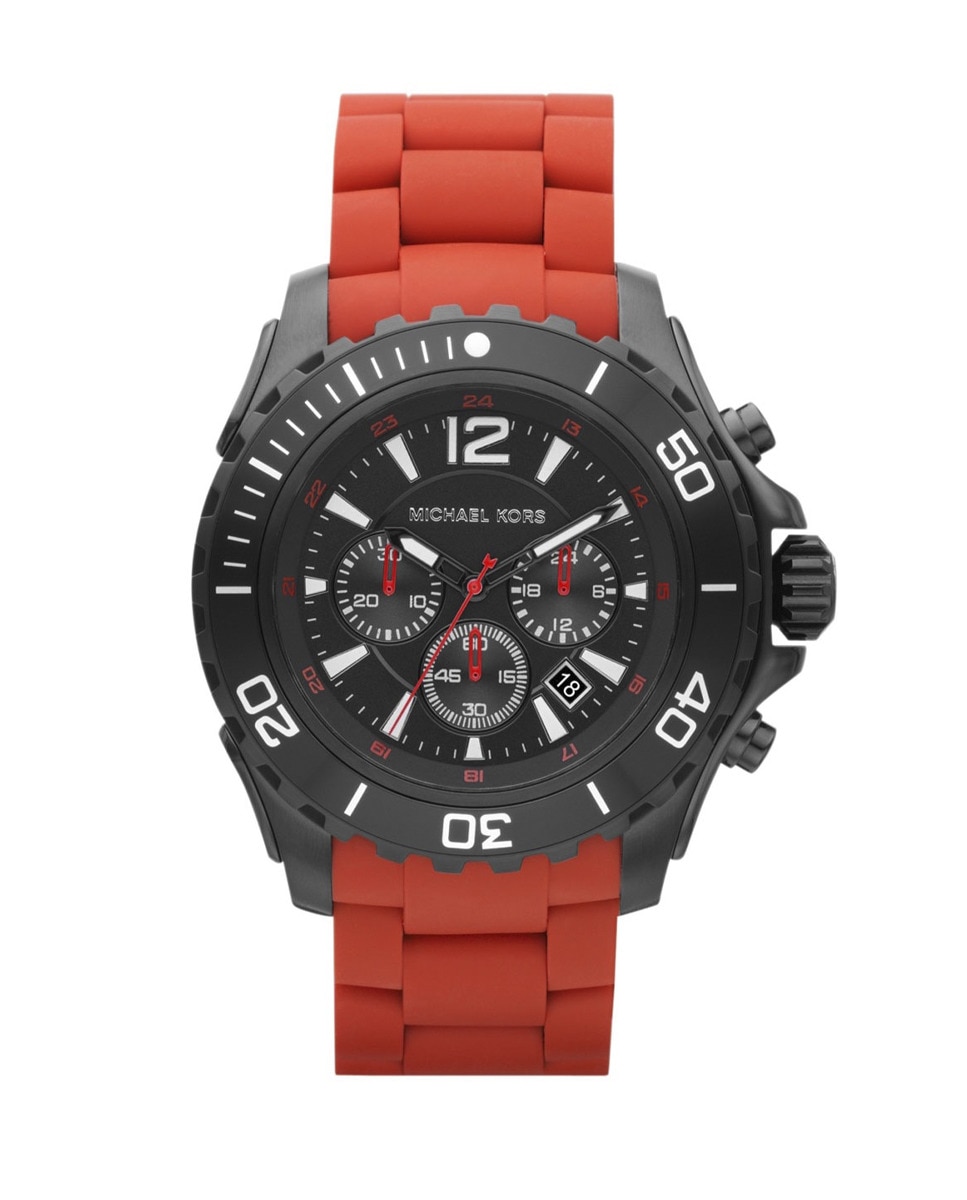Imagen 0 de Reloj cronógrafo hombre caucho - rojo/negro