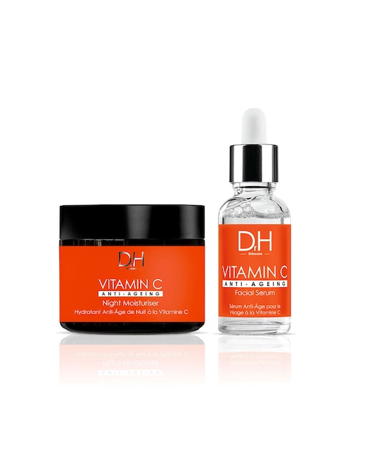 Imagen 0 de Sérum Facial Antiedad Vitamina C 30ml + Crema Hidratante de Noche Antiedad Vitamina C 60ml