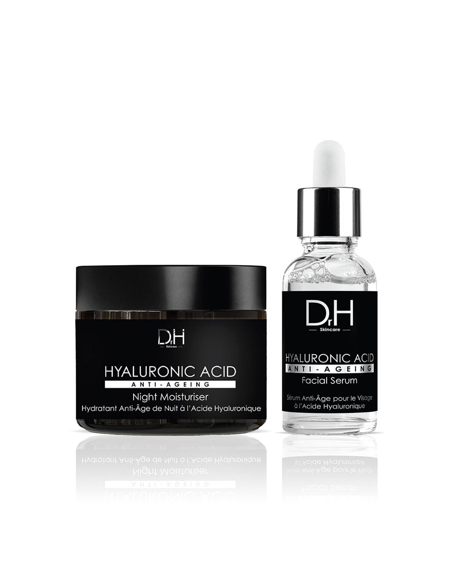 Sérum Facial Antiedad Ácido Hialurónico 30ml + Crema Hidratante de Noche Antiedad Ácido Hialurónico 60ml — oferta en Primeriti