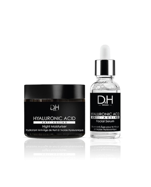 Imagen 0 de Sérum Facial Antiedad Ácido Hialurónico 30ml + Crema Hidratante de Noche Antiedad Ácido Hialurónico 60ml