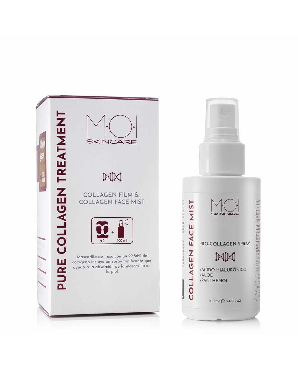 Imagen 0 de Pack spray collageno 100ml + 2 collagen film mascarillas