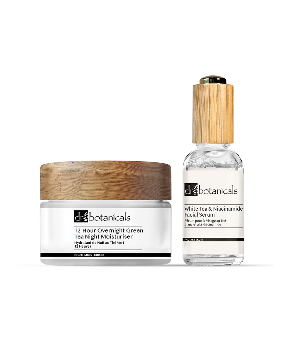 Kit de crema hidratante y suero facial antiedad a base de plantas — oferta en Primeriti