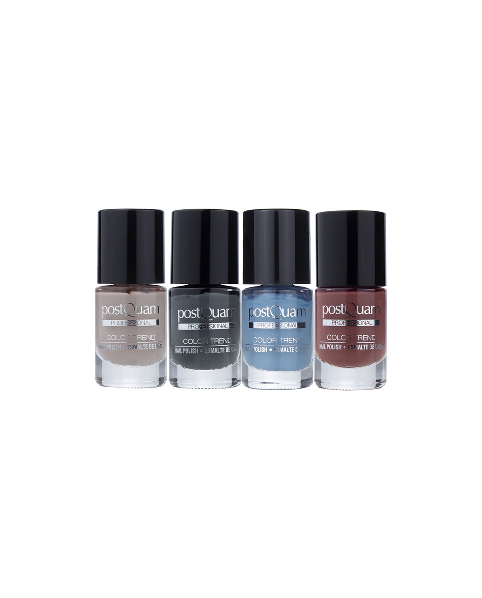 Imagen 0 de Esmaltes uñas land 10 ml. + black graphite 10 ml + pastel sky 10 ml. + clay 10 ml.