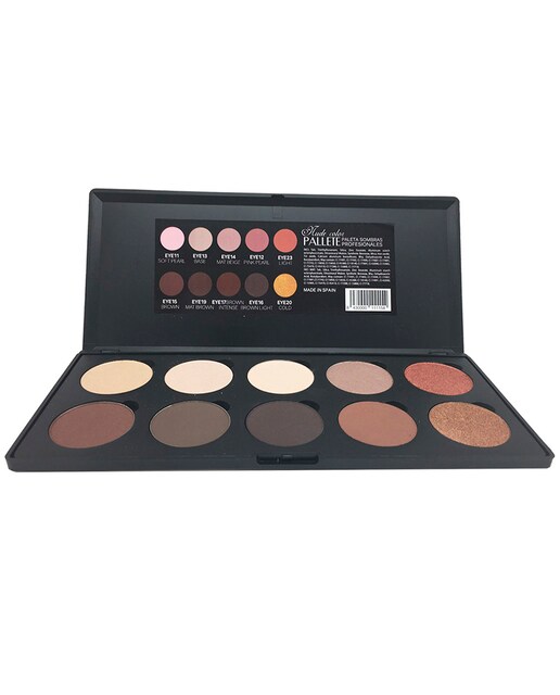 Paleta 10 sombras nude