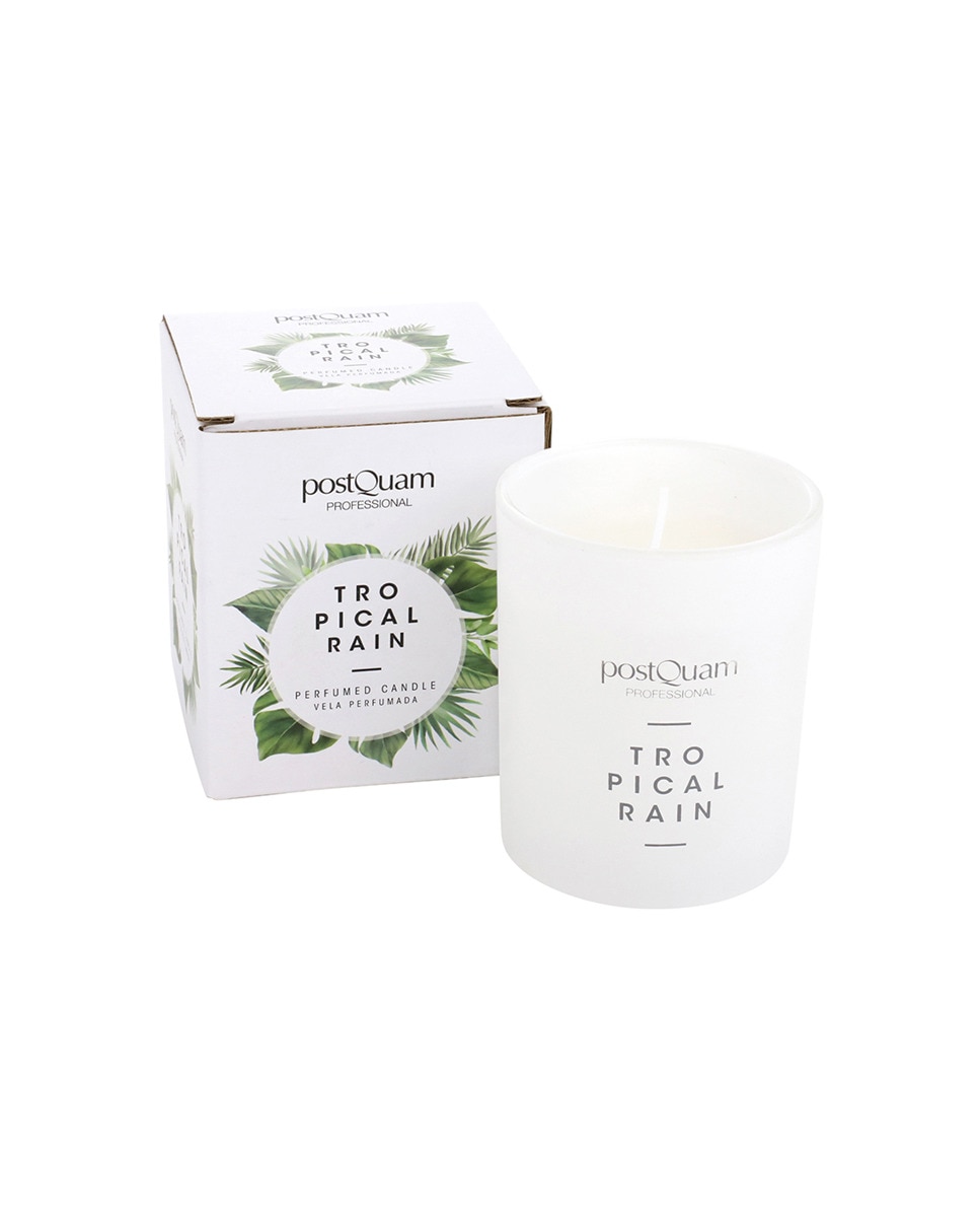Imagen 0 de Vela de cera 100% vegetal con fragancia tropical rain