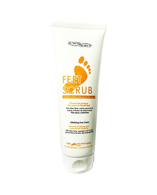 Feetscrub crema exfoliante pies aloe vera y hueso de albaricoque sin parabenos 250ml.