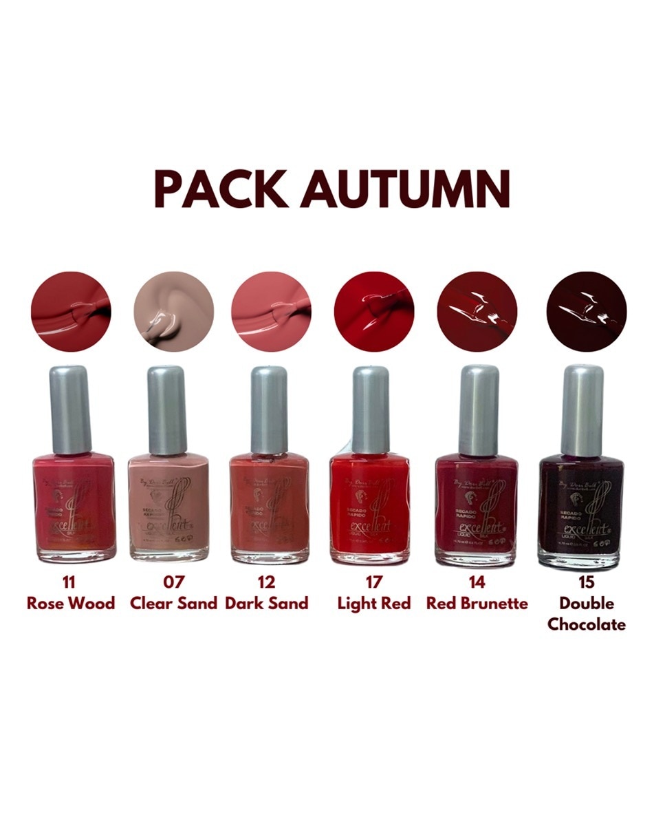 Imagen 0 de Pack autumn 6 esmaltes secado rápido
