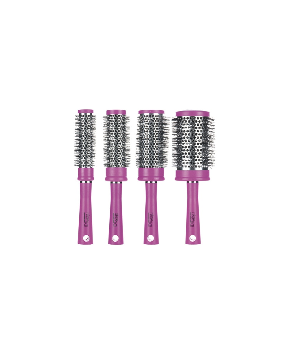 Imagen 0 de Cepillo térmico para el pelo set rosa