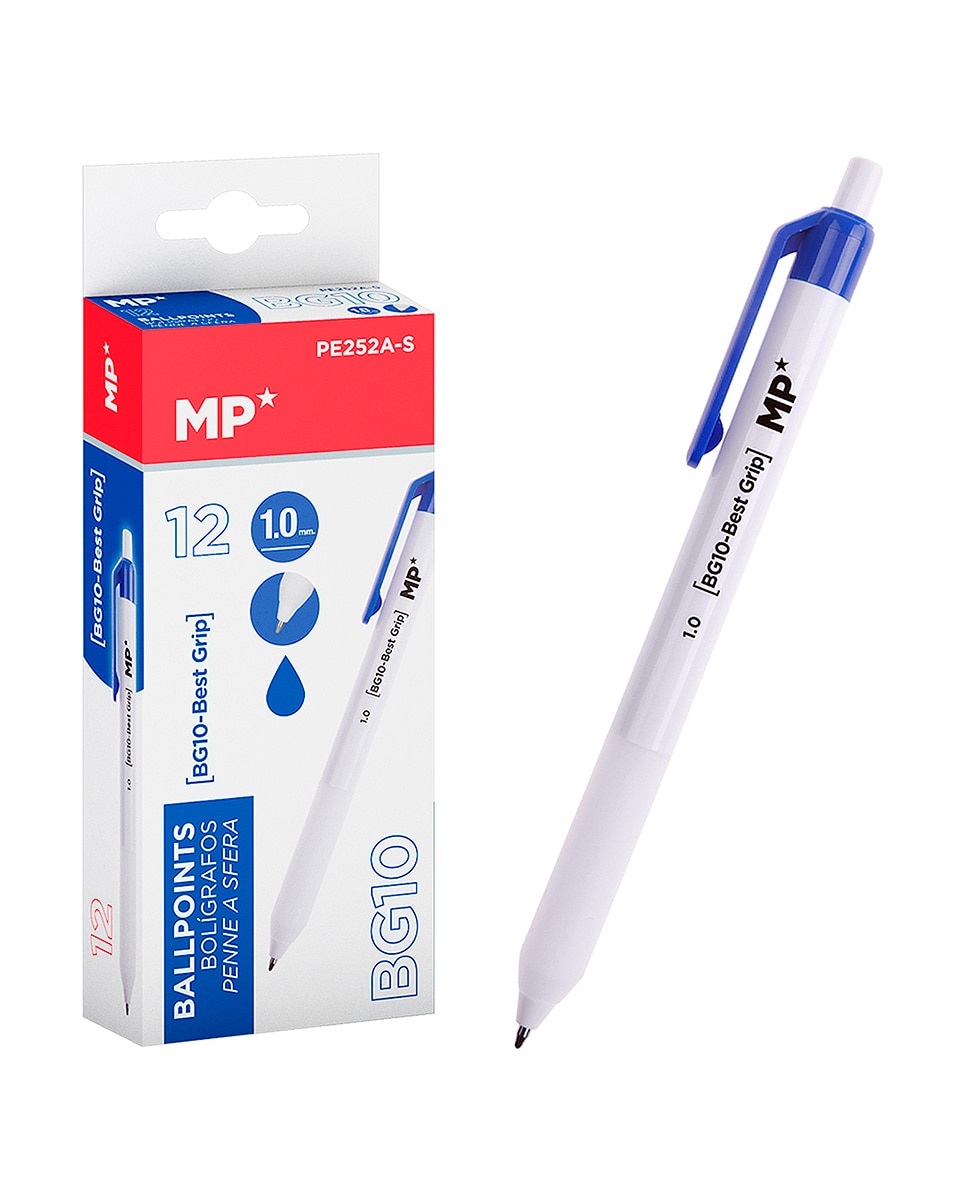 Imagen 0 de Pack 12 Bolígrafos 1.0 Mm Azul