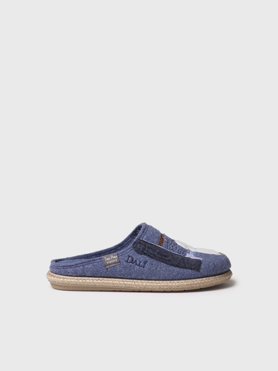 Imagen 0 de Slippers de mujer tipo zueco en fieltro