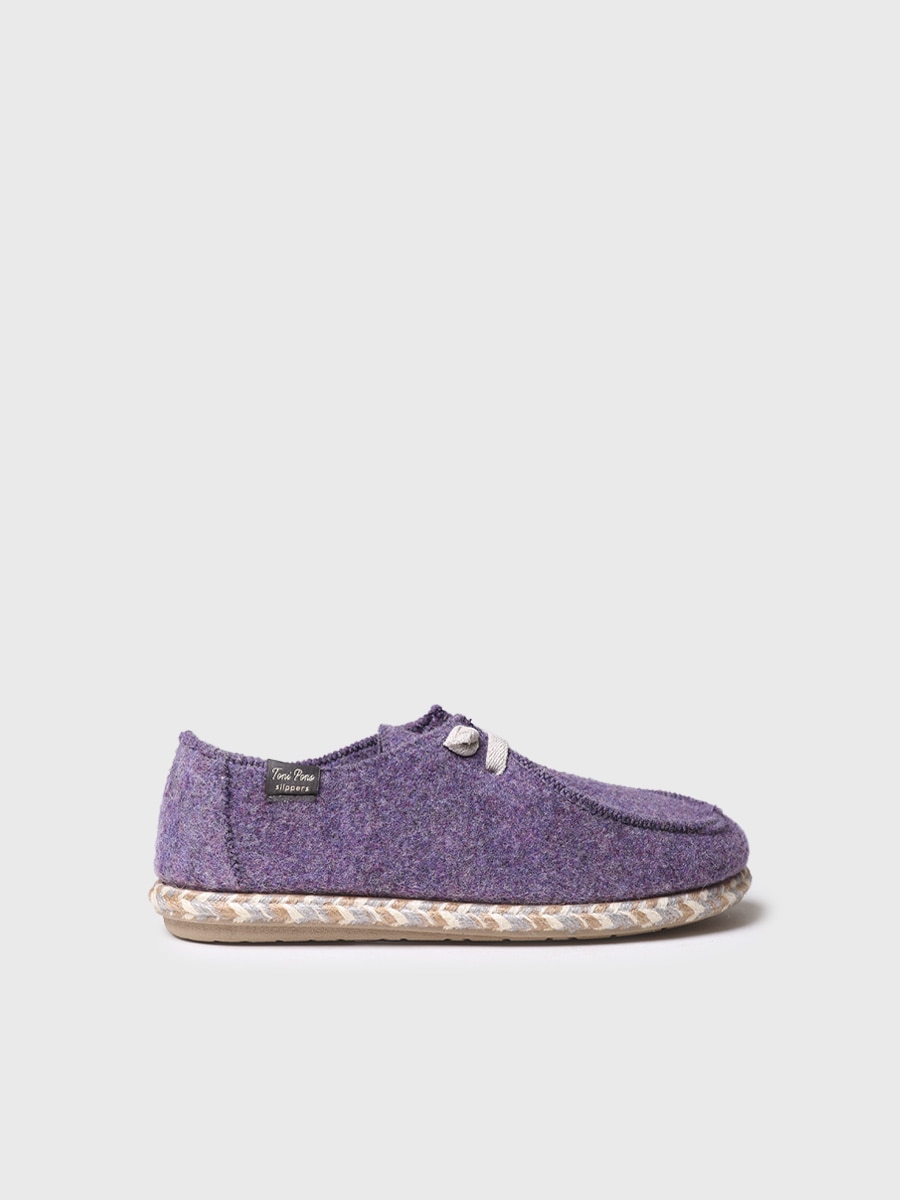 Imagen 0 de Slipper de mujer en fieltro liso