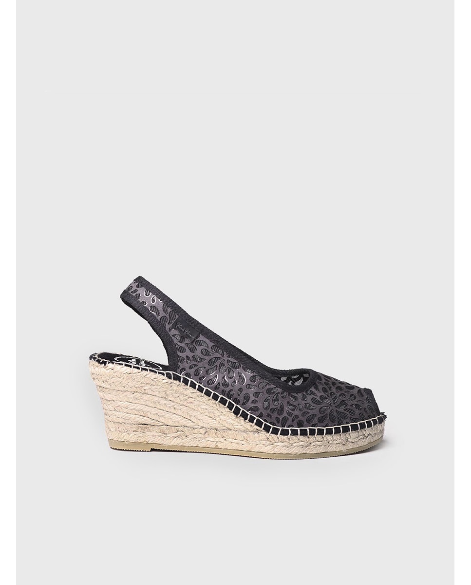 Imagen 0 de Alpargata de mujer peep toe con cuña