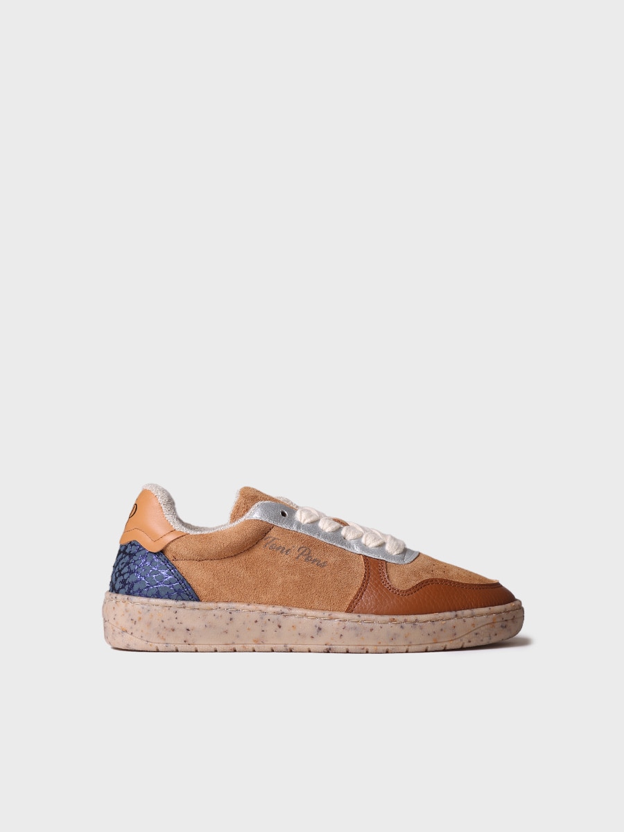 Imagen 0 de Sneaker para mujer de piel y tejido