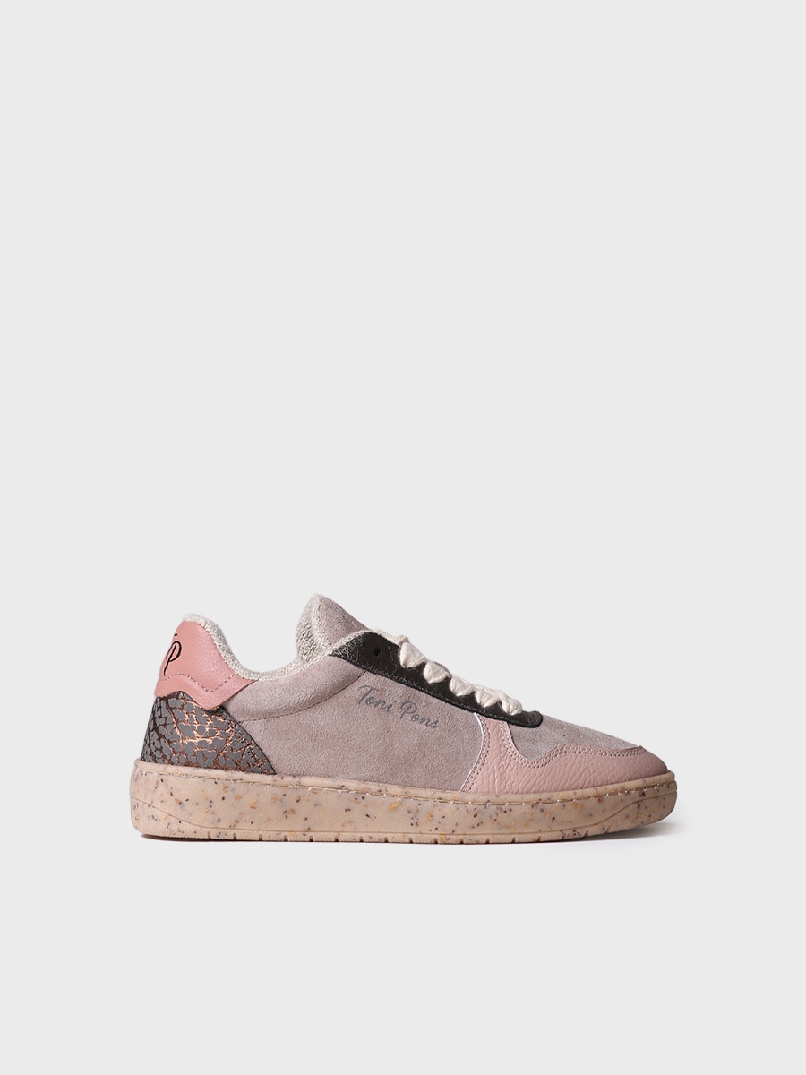 Imagen 0 de Sneaker para mujer de piel y tejido