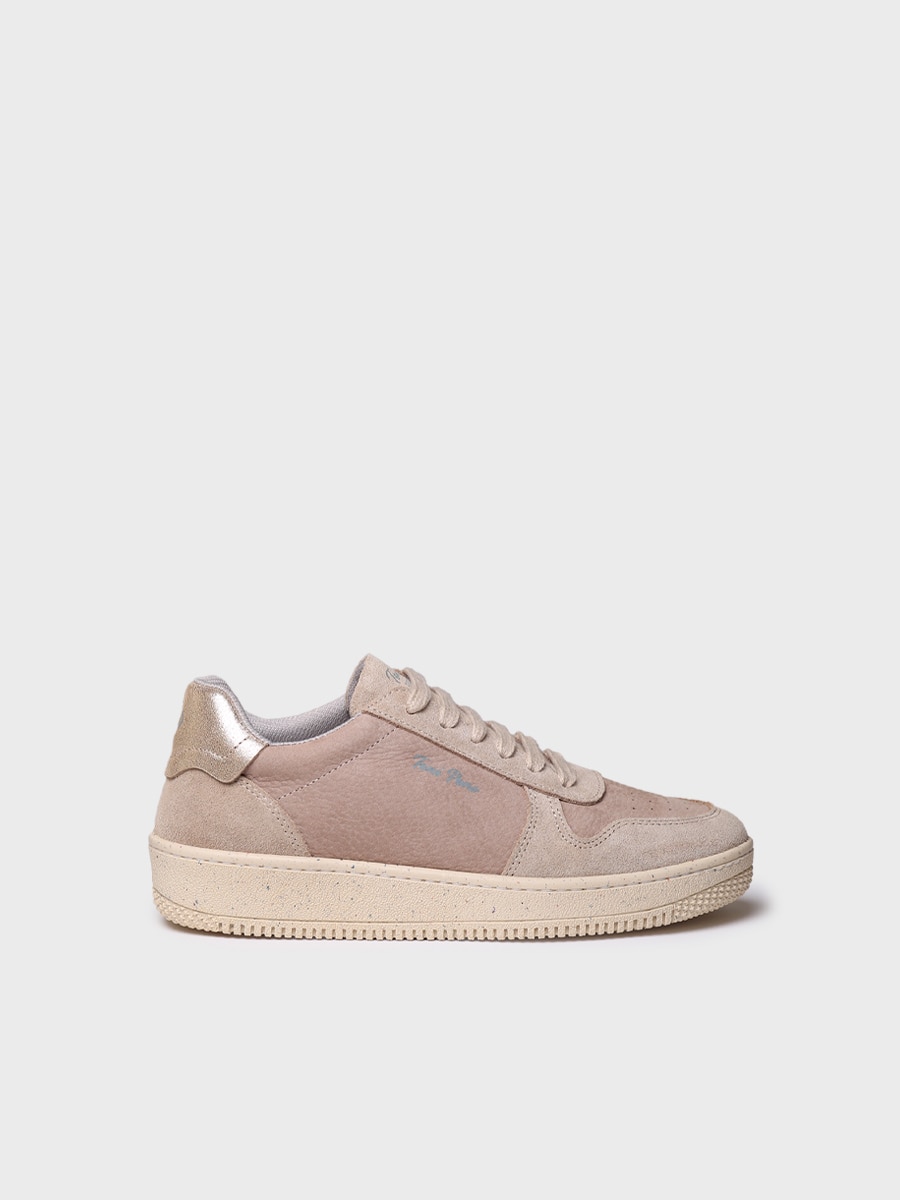 Imagen 0 de Sneaker para mujer de piel y tejido