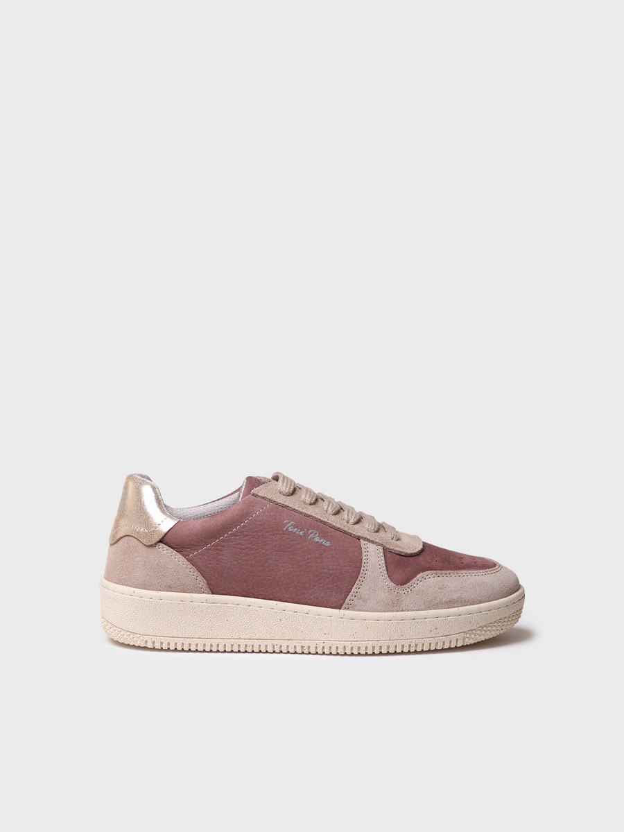 Imagen 0 de Sneaker para mujer de piel y tejido
