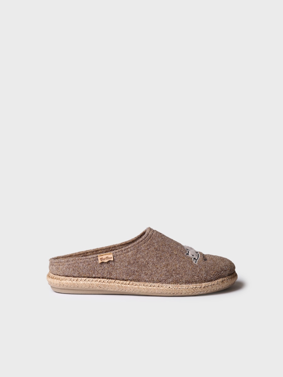Imagen 0 de Zapatilla de casa de hombre con suela de yute