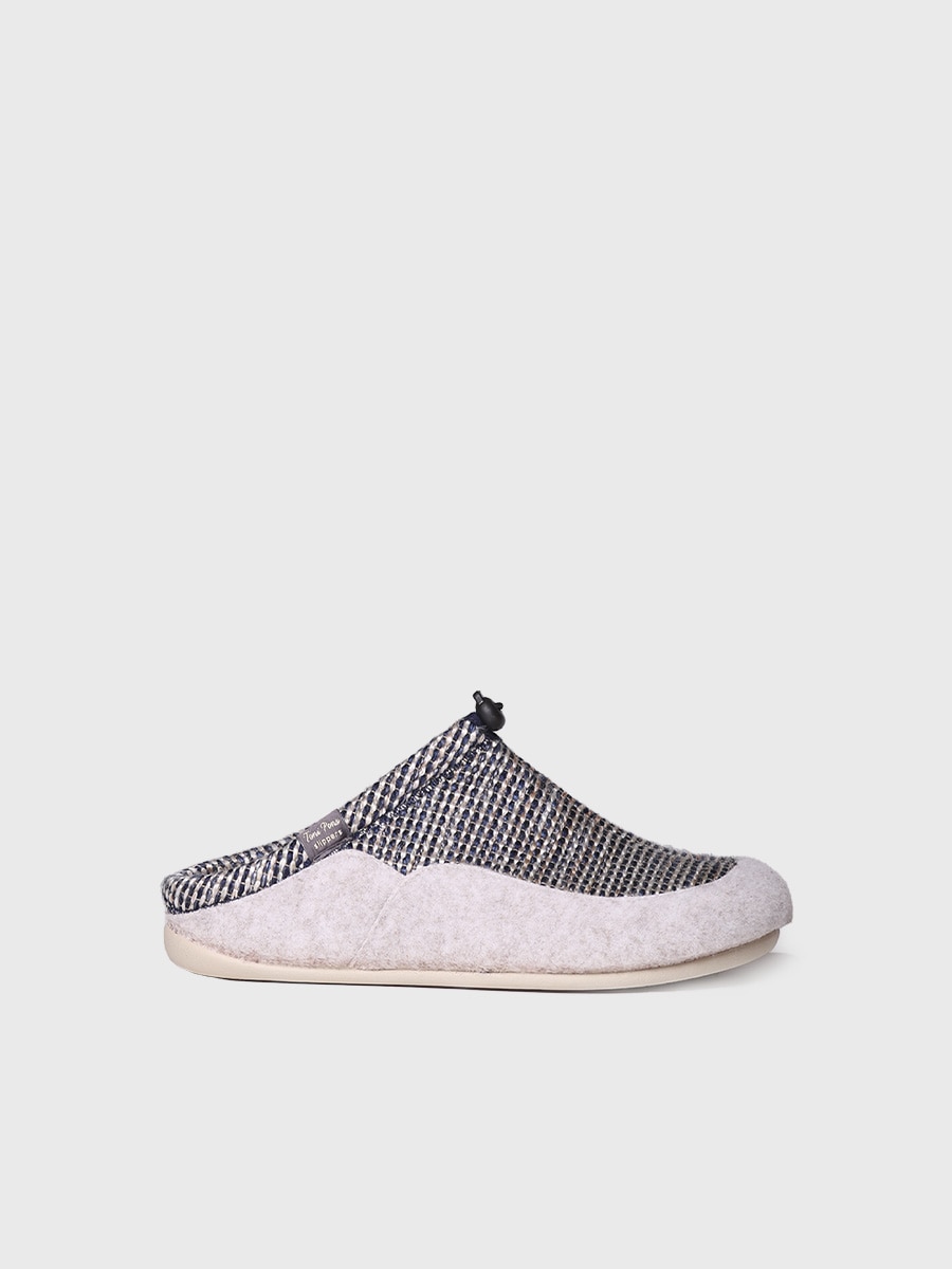 Imagen 0 de Zapatilla de casa de hombre tipo zueco en fieltro