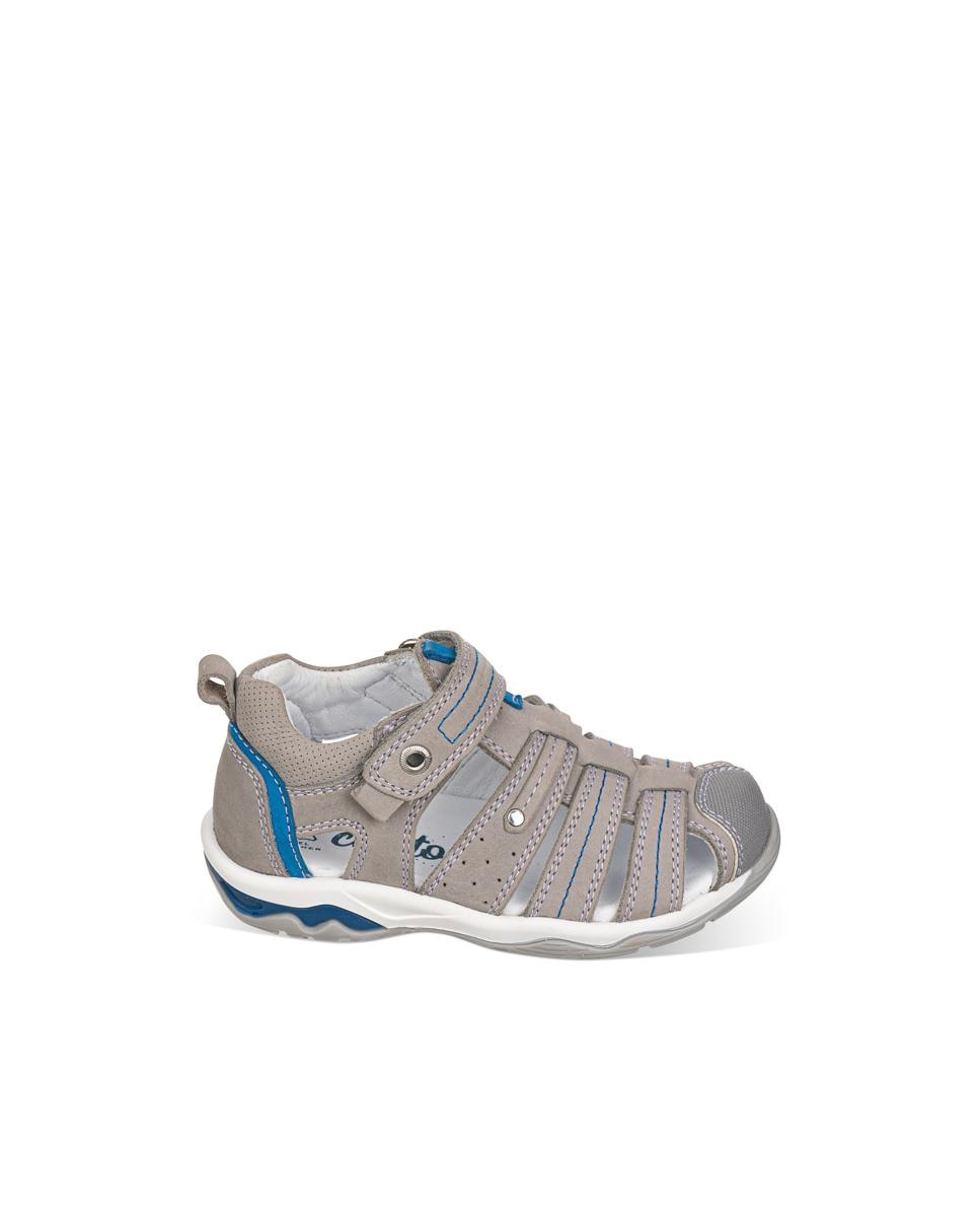 Imagen 0 de Sandalia de piel gris