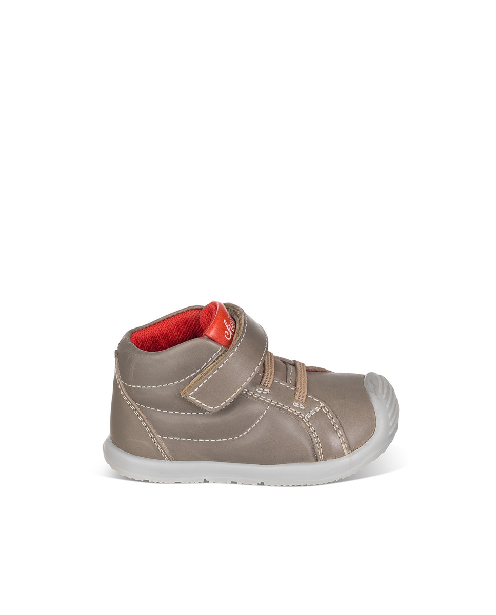 Imagen 0 de Bota con elástico y velcro en piel