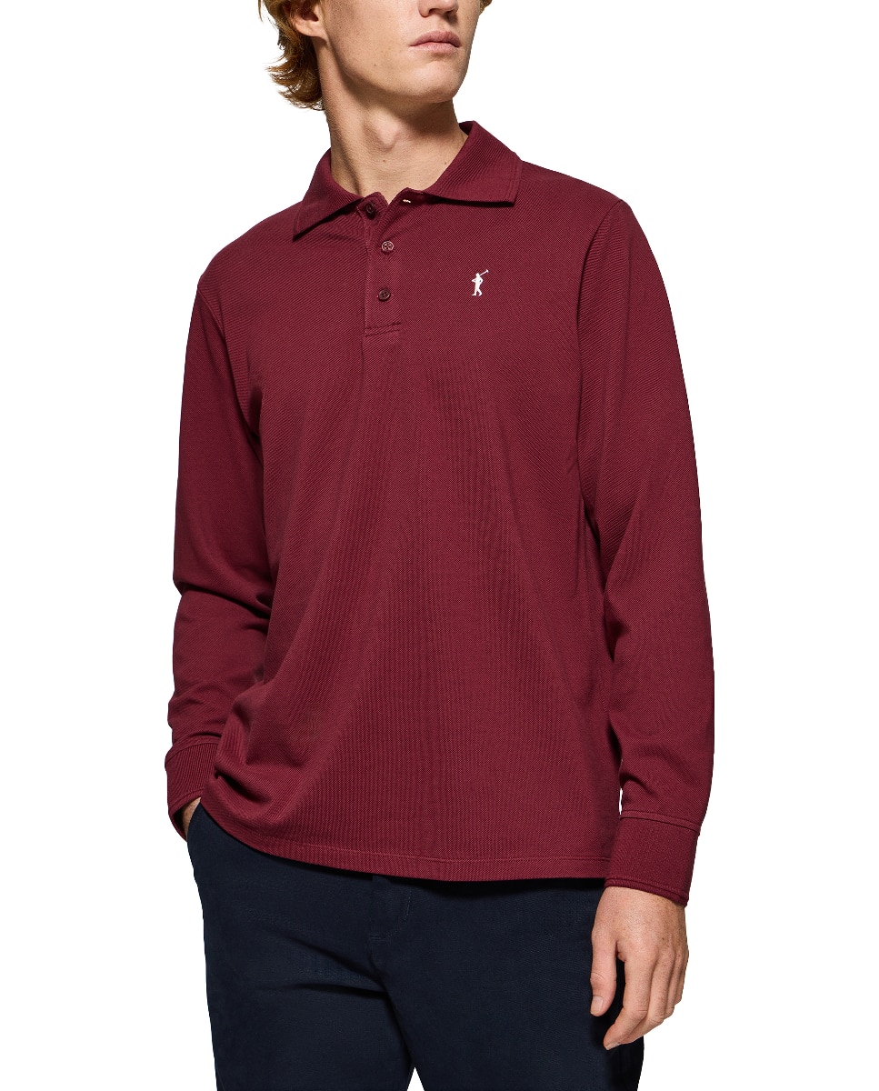 Imagen 0 de Polo de manga larga de hombre