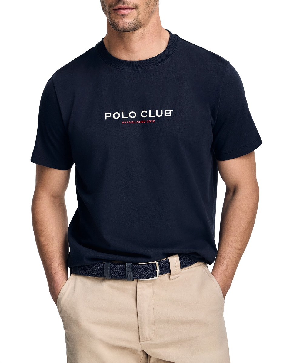 Imagen 0 de Camiseta de hombre cuello redondo acanalado
