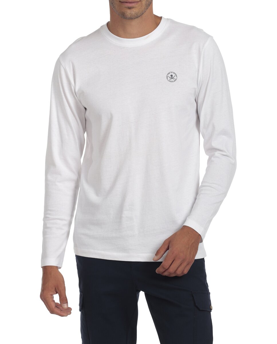 Imagen 0 de Camiseta Logo Hombre Manga Larga Algodon