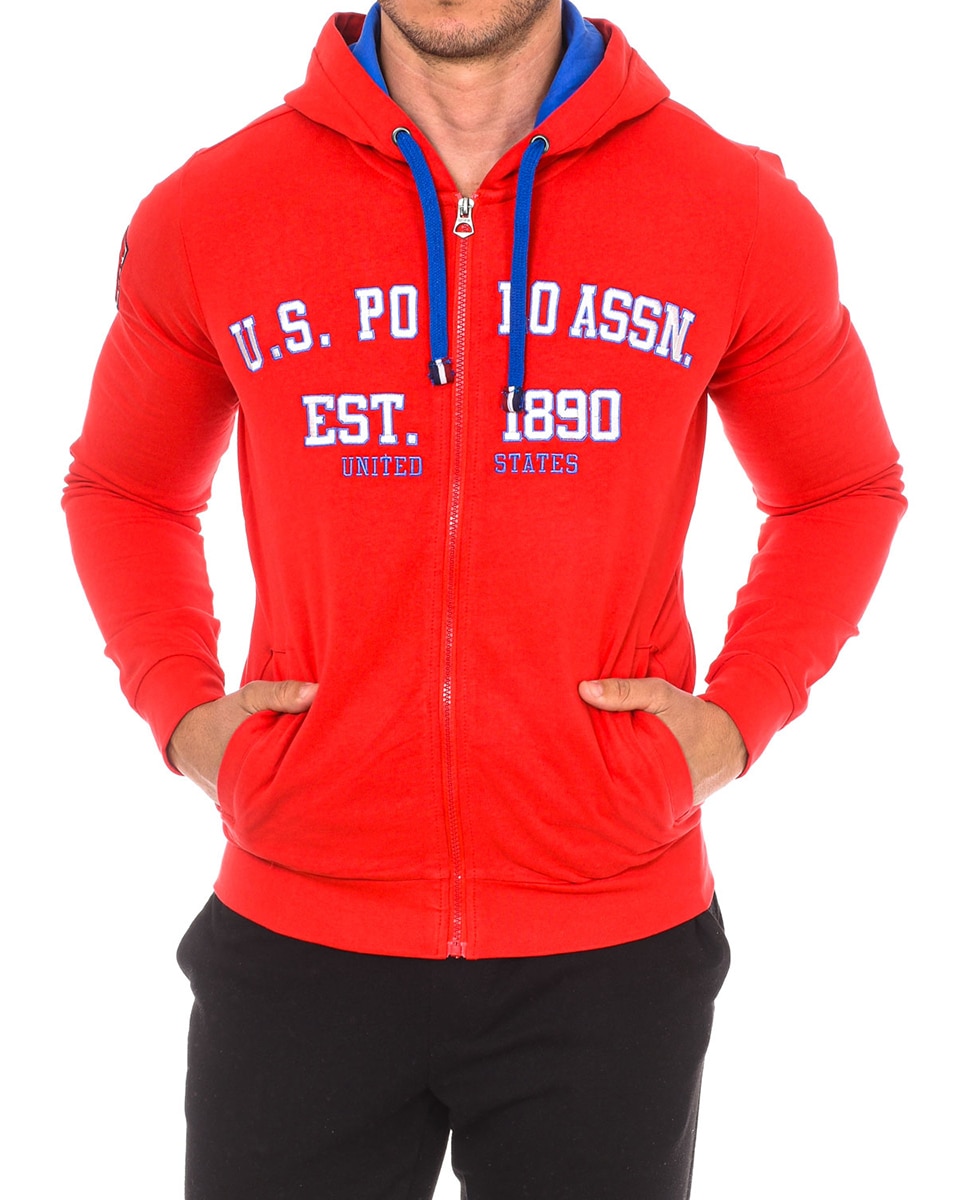 Imagen 0 de Sudadera manga larga con cuello redondo, capucha y cremallera