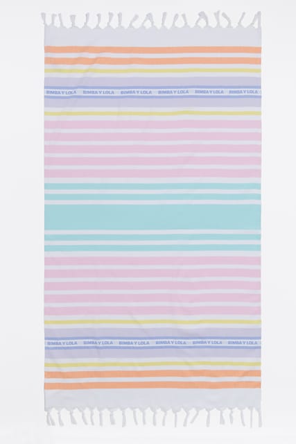 Imagen 0 de Toalla de mujer algodón rayas