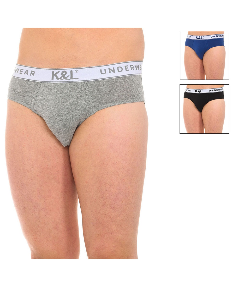Imagen 0 de Pack 3 slips tejido transpirable y frontal anatómico hombre